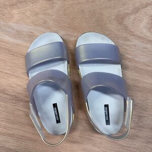 Melissa Kids Sandals in Lavender and White
